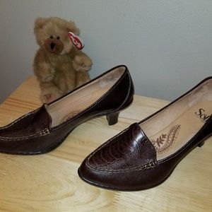 Sofft "croc" heels brown SZ 8